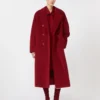 101801 Icon Coat, mørkerød