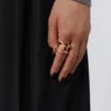 Asymmetrisk metallring, bronse Asymmetrisk metallring, bronse