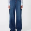 Baggy jeans i denim, marineblå Baggy jeans i denim, marineblå