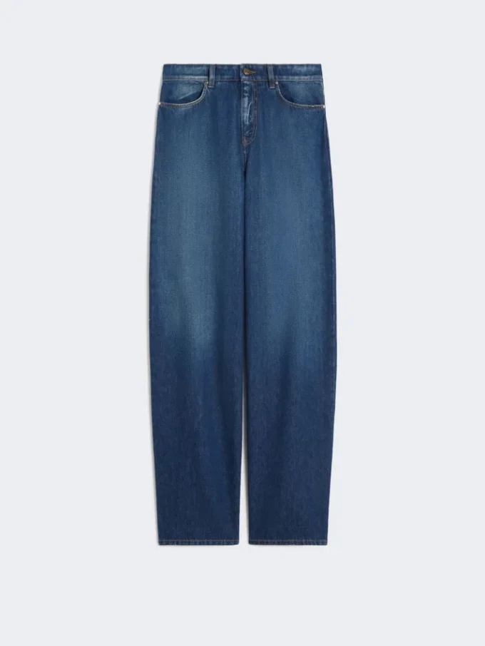 Baggy jeans i denim, marineblå Baggy jeans i denim, marineblå
