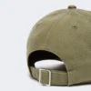Baseballcap i kanvas, kaki