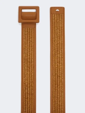 Belte med raffia-effekt, mandarin