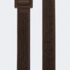 Belte med raffia-effekt, mørkebrunt