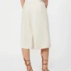 Bermudashorts i lin, beige