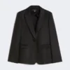 Blazer i lin, svart Blazer i lin, svart
