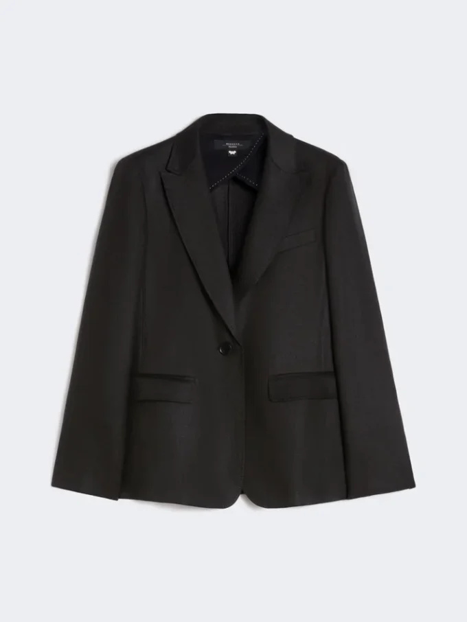 Blazer i lin, svart Blazer i lin, svart
