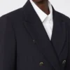 Blazer i seersucker av ullblanding, ultramarin