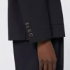 Blazer i seersucker av ullblanding, ultramarin