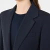 Blazer i stretchull, marineblå