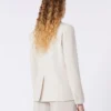 Blazer i stretchull, sand