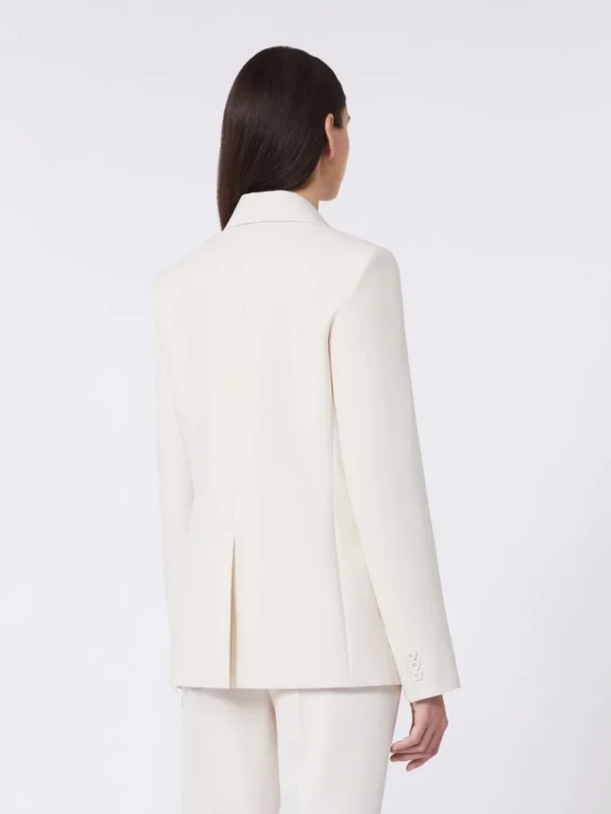 Blazer i viskoseblanding, elfenben Blazer i viskoseblanding, elfenben