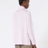 Bluse i silkecharmeuse, rosa Bluse i silkecharmeuse, rosa