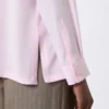 Bluse i silkecharmeuse, rosa Bluse i silkecharmeuse, rosa