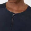 Bluse i silkecrepe de chine, ultramarin Bluse i silkecrepe de chine, ultramarin