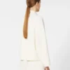 Boksformet cardigan i ull, silke Boksformet cardigan i ull, silke