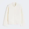 Boksformet cardigan i ull, silke Boksformet cardigan i ull, silke