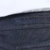 Bomullsbukser i denim-look, midnattsblå