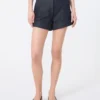 Bomullsshorts i denim-look, midnattsblå