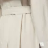 Bred, vannavvisende trenchcoat i twill, natur Bred, vannavvisende trenchcoat i twill, natur