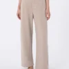 Bukser i kashmir og ullfleece, beige