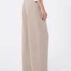 Bukser i kashmir og ullfleece, beige