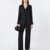 Blazer i lin, svart Blazer i lin, svart