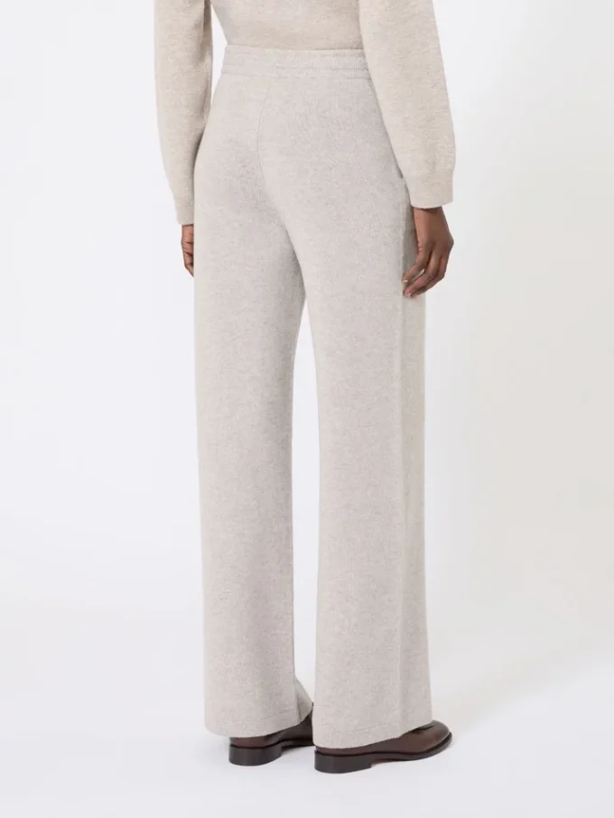 Bukser i ull og kashmir, beige