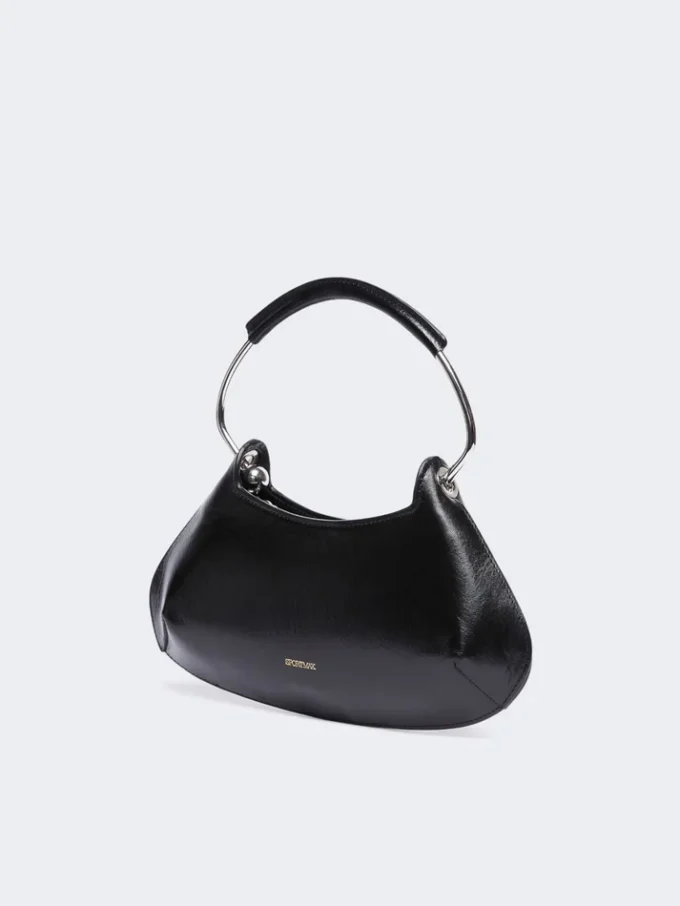 Caju mini skinnveske, svart
