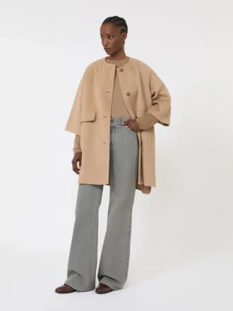 Denimbukser med rett passform, svart