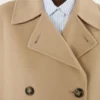 Dobbeltradet peacoat i ullblanding, kamel Dobbeltradet peacoat i ullblanding, kamel