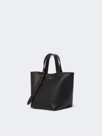 Ekstra liten Archetipo-veske i skinn, svart