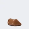 Ekstra liten marineveske i skinn, brunbronse