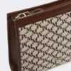 Ekstra liten veske i bomullsjacquard, svart