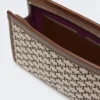 Ekstra liten veske i bomullsjacquard, svart