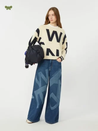 Ekte bomullsjeans, marineblå
