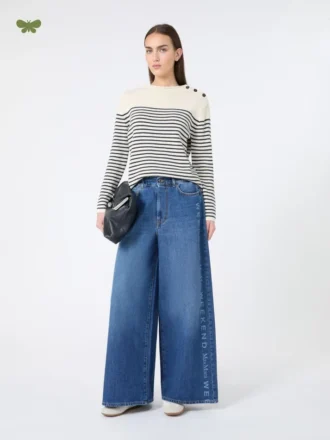 Ekte bomullsjeans, marineblå