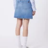Ekte denimminiskjørt, marineblått Ekte denimminiskjørt, marineblått