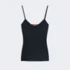 Envers-sateng-camisole-top, midnattsblå