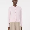 Feminint ullcardigan, rosa