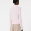 Feminint ullcardigan, rosa