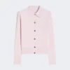 Feminint ullcardigan, rosa