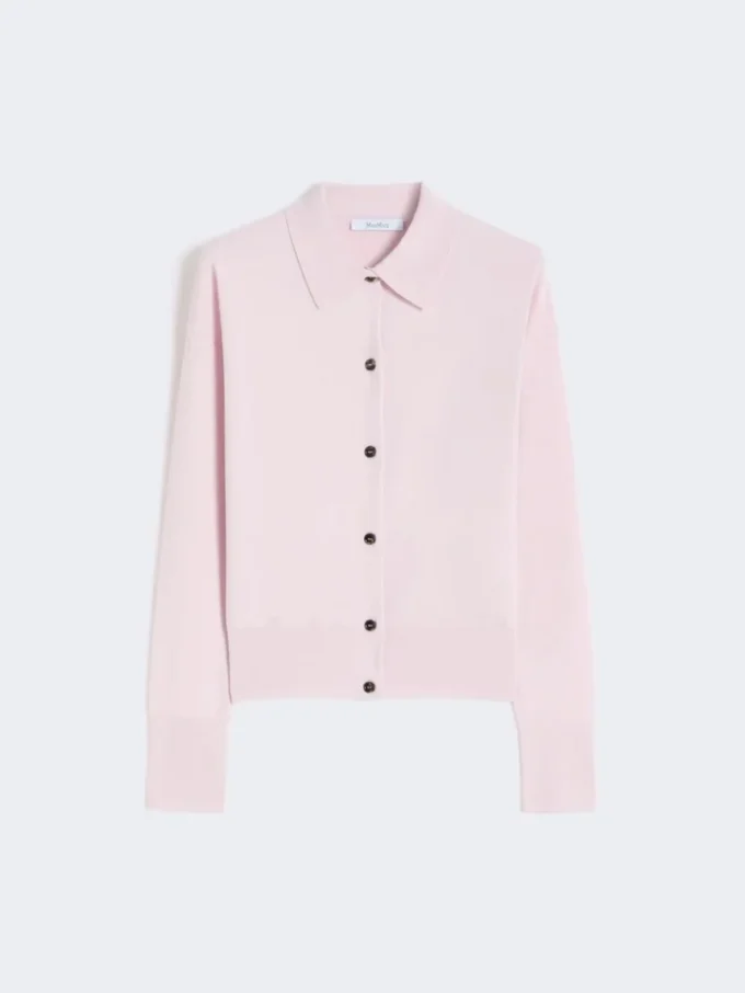Feminint ullcardigan, rosa