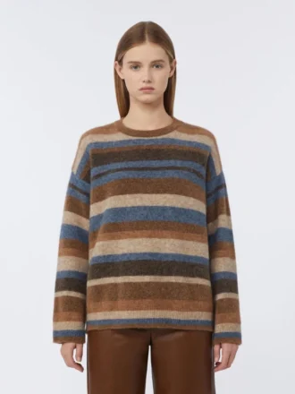 Genser i alpakka og ull, beige Genser i alpakka og ull, beige