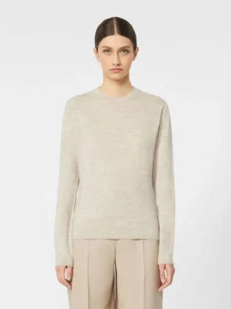 Genser i kashmirgarn, beige