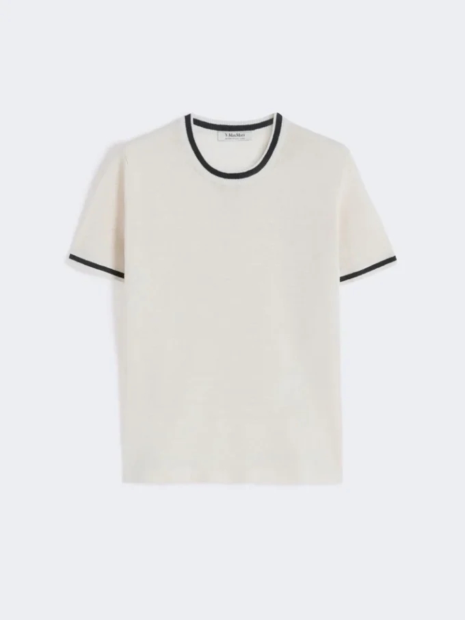 Genser i rent lin, hvit