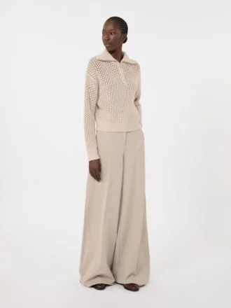 Genser i ull, kashmir og lurex, albino