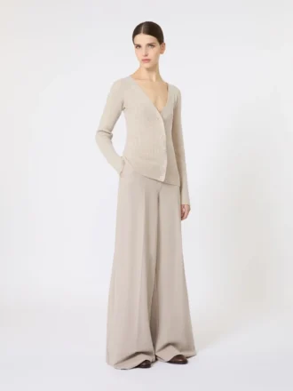 Genser i ull og kashmir, beige