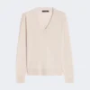 Genser i ull og kashmir, beige