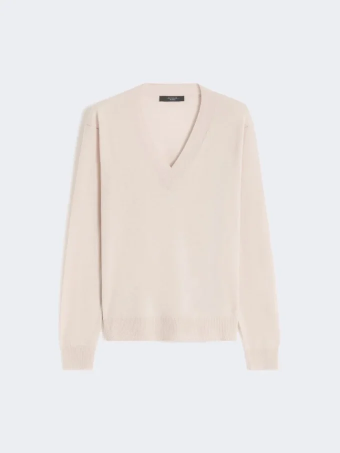 Genser i ull og kashmir, beige