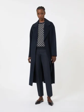 Jacquard-genser i ull, ultramarin Jacquard-genser i ull, ultramarin